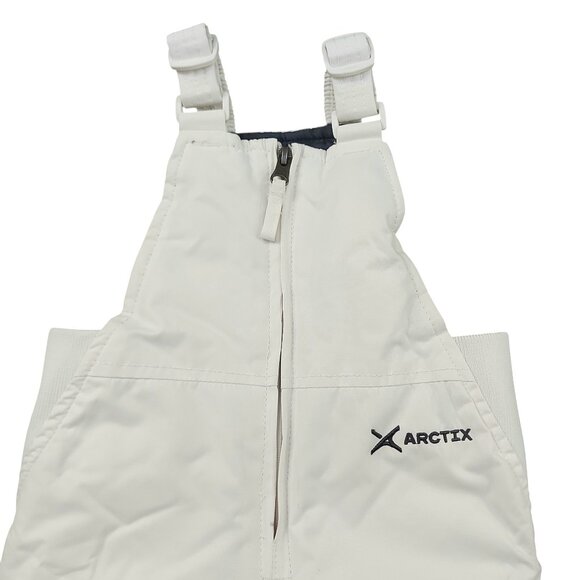 Arctix A6 Snow Bibs Baby 18 Months White Front Zip Insulated Winter Outdoor - Picture 2 of 12
